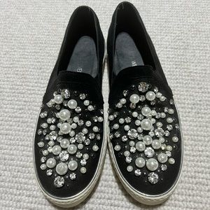 Stuart Weitzman rhinestone sneakers